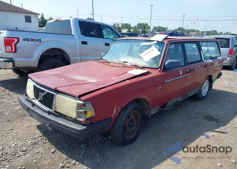 1986 Volvo 245 Dl/Gl z USA, uszkodzony, nr VIN YV1AX8855G1676859